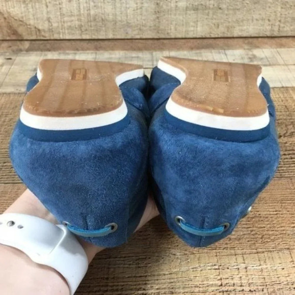 Blue Suede Women's Flats - Picture 11 of 11